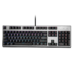 Cooler Master Peripherals CK351 clavier Jouer USB AZERTY Français Argent, Noir