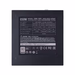 Cooler Master XG850 Platinum unité d'alimentation d'énergie 850 W 24-pin ATX ATX Noir - Vue supplémentaire 3