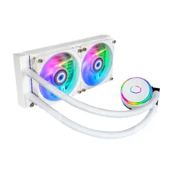 Cooler Master MasterLiquid PL240 Flux White Edition Boitier PC Liquid cooling kit 12 cm Blanc