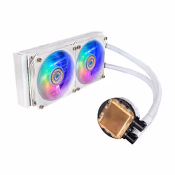 Cooler Master MasterLiquid PL240 Flux White Edition Boitier PC Liquid cooling kit 12 cm Blanc - Vue supplémentaire 2