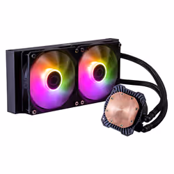 Cooler Master MasterLiquid 240L Core ARGB Processeur Kit de refroidissement du liquide 12 cm Noir - Vue supplémentaire 2