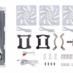 Cooler Master MasterLiquid 360L Core ARGB White Processeur Kit de refroidissement du liquide 12 cm Blanc - Vue supplémentaire 6