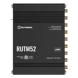 Teltonika RUTM52 routeur sans fil Gigabit Ethernet Bi-bande (2,4 GHz / 5 GHz) 5G Noir