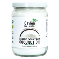Ceylon Naturals – Huile de coco extra vierge Bio – 500 ml