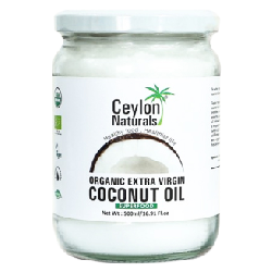 Ceylon Naturals – Huile de coco extra vierge Bio – 500 ml
