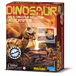 DAM 4M Kidz Labs - Déterre Ton Dinosaure (Velociraptor) - Vue supplémentaire 3
