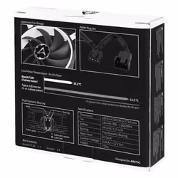 ARCTIC BioniX F120 Boitier PC Ventilateur 12 cm Noir, Blanc - Vue supplémentaire 6