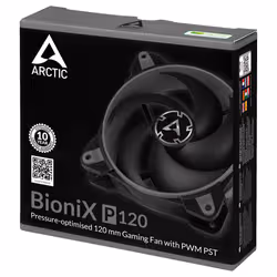 ARCTIC BioniX P120 Boitier PC Ventilateur 12 cm Noir, Gris - Vue supplémentaire 6