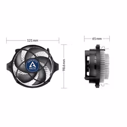 ARCTIC Alpine 23 CO Processeur Refroidisseur d'air 9 cm Aluminium, Noir 1 pièce(s) - Vue supplémentaire 8