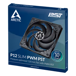 ARCTIC P12 Slim PWM PST Boitier PC Ventilateur 12 cm Noir 1 pièce(s) - Vue supplémentaire 6