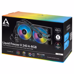 ARCTIC Liquid Freezer II 240 A-RGB Processeur Refroidisseur de liquide tout-en-un 12 cm Noir 1 pièce(s) - Vue supplémentaire 7