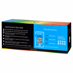 ARCTIC Liquid Freezer II 360 A-RGB Processeur Refroidisseur de liquide tout-en-un 12 cm Noir 1 pièce(s) - Vue supplémentaire 9