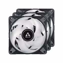 ARCTIC P12 PWM PST A-RGB 0dB Boitier PC Ventilateur 12 cm Noir, Blanc 3 pièce(s) - Vue supplémentaire 2