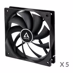 ARCTIC F12 Boitier PC Ventilateur 12 cm Noir 5 pièce(s) - Vue supplémentaire 2