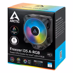 ARCTIC Freezer i35 A-RGB Processeur Refroidisseur 12 cm Noir 1 pièce(s) - Vue supplémentaire 8
