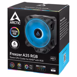 ARCTIC Freezer A35 RGB Processeur Refroidisseur 11,2 cm Noir 1 pièce(s) - Vue supplémentaire 8