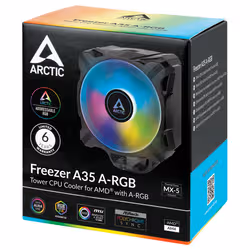 ARCTIC Freezer A35 A-RGB Processeur Refroidisseur d'air 11,2 cm Noir 1 pièce(s) - Vue supplémentaire 6