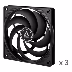ARCTIC P12 Slim PWM PST Boitier PC Ventilateur 12 cm Noir 3 pièce(s) - Vue supplémentaire 2