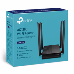 TP-Link Archer C64 routeur sans fil Gigabit Ethernet Bi-bande (2,4 GHz / 5 GHz) Noir (Archer C64) - Vue supplémentaire 4