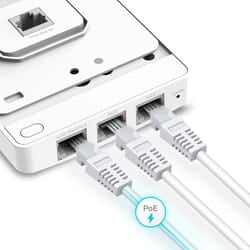 TP-Link EAP615-WALL point d'accès réseaux locaux sans fil 1774 Mbit/s Blanc Connexion Ethernet, supportant l'alimentation via ce port (PoE) (EAP615-WALL)