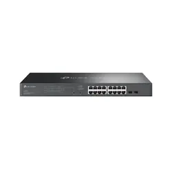 TP-Link Omada SG2218P commutateur réseau Géré L2/L2+ Gigabit Ethernet (10/100/1000) Connexion Ethernet, supportant l'alimentation via ce port (PoE) 1U Noir