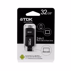 TDK T79220 lecteur USB flash 32 Go USB Type-A / Micro-USB 2.0 Noir - Vue supplémentaire 2