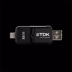 TDK T79220 lecteur USB flash 32 Go USB Type-A / Micro-USB 2.0 Noir - Vue supplémentaire 4