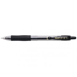 Pilot Gelroller G-2 0.7 Stylos rétractables à encre gel Moyen Noir