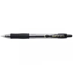 Pilot Gelroller G-2 0.7 Stylos rétractables à encre gel Moyen Noir