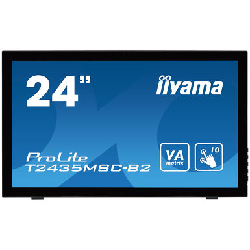 iiyama ProLite T2435MSC-B2 écran plat de PC 59,9 cm (23.6") 1920 x 1080 pixels Full HD LED Écran tactile Noir (T2435MSC-B2)