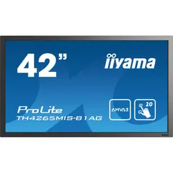 iiyama ProLite TH4265MIS-B1AG écran plat de PC 106,7 cm (42") 1920 x 1080 pixels Full HD LED Écran tactile Noir