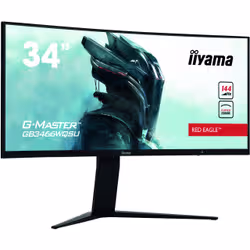 iiyama G-MASTER GB3466WQSU-B1 écran plat de PC 86,4 cm (34") 3440 x 1440 pixels UltraWide Quad HD LED Noir - Vue supplémentaire 2
