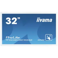 iiyama ProLite TF3238MSC-W2AG Écran plat interactif 80 cm (31.5") LED 420 cd/m² Full HD Blanc Écran tactile 24/7