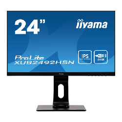 iiyama ProLite XUB2492HSN-B1 écran plat de PC 60,5 cm (23.8") 1920 x 1080 pixels Full HD LED Noir (XUB2492HSN-B1)