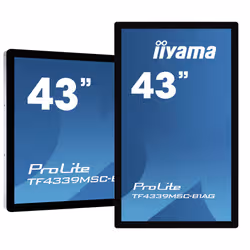 iiyama ProLite TF4339MSC-B1AG écran plat de PC 109,2 cm (43") 1920 x 1080 pixels Full HD LED Écran tactile Multi-utilisateur Noir - Vue supplémentaire 3