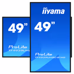 iiyama ProLite TF4939UHSC-B1AG écran plat de PC 124,5 cm (49") 3840 x 2160 pixels 4K Ultra HD LED Écran tactile Multi-utilisateur Noir - Vue supplémentaire 2