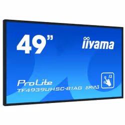 iiyama ProLite TF4939UHSC-B1AG écran plat de PC 124,5 cm (49") 3840 x 2160 pixels 4K Ultra HD LED Écran tactile Multi-utilisateur Noir - Vue supplémentaire 3