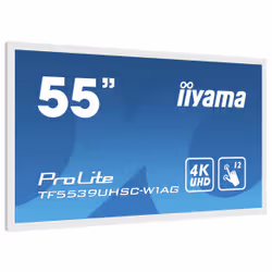 iiyama ProLite TF5539UHSC-W1AG écran plat de PC 139,7 cm (55") 3840 x 2160 pixels 4K Ultra HD LED Écran tactile Multi-utilisateur Blanc - Vue supplémentaire 3