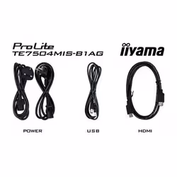 iiyama TE7504MIS-B1AG tableau blanc interactif et accessoire 75" 3840 x 2160 pixels Écran tactile Noir USB - Vue supplémentaire 4