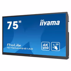 iiyama TE7504MIS-B1AG tableau blanc interactif et accessoire 75" 3840 x 2160 pixels Écran tactile Noir USB - Vue supplémentaire 3