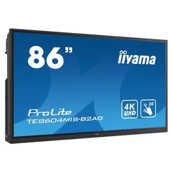 iiyama TE8604MIS-B2AG tableau blanc interactif et accessoire 86" 3840 x 2160 pixels Écran tactile Noir HDMI