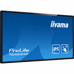 iiyama T6562AS-B1 affichage de messages Écran plat interactif 163,8 cm (64.5") IPS 500 cd/m² 4K Ultra HD Noir Écran tactile Intégré dans le processeur Android 8.0 24/7 - Vue supplémentaire 5
