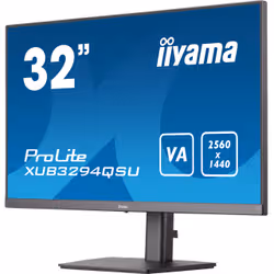 iiyama ProLite XUB3294QSU-B1 écran plat de PC 80 cm (31.5") 2560 x 1440 pixels Wide Quad HD LCD Noir - Vue supplémentaire 4