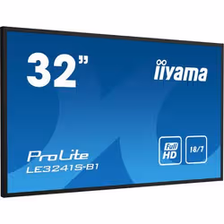 iiyama LE3241S-B1 affichage de messages Écran plat de signalisation numérique 80 cm (31.5") 350 cd/m² Full HD Noir 18/7 - Vue supplémentaire 2