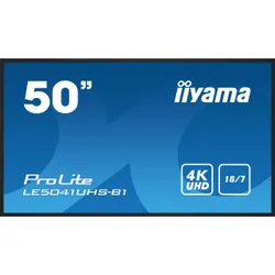 iiyama LE5041UHS-B1 affichage de messages Écran plat de signalisation numérique 125,7 cm (49.5") LCD 350 cd/m² 4K Ultra HD Noir 18/7