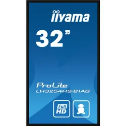 iiyama LH3254HS-B1AG affichage de messages Panneau plat de signalisation numérique 80 cm (31.5") LCD Wifi 500 cd/m² Full HD Noir Intégré dans le processeur Android 11 24/7