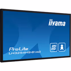 iiyama LH3254HS-B1AG affichage de messages Panneau plat de signalisation numérique 80 cm (31.5") LCD Wifi 500 cd/m² Full HD Noir Intégré dans le processeur Android 11 24/7 - Vue supplémentaire 3