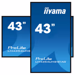 iiyama LH4354UHS-B1AG affichage de messages Panneau plat de signalisation numérique 108 cm (42.5") LCD Wifi 500 cd/m² 4K Ultra HD Noir Intégré dans le processeur Android 11 24/7 - Vue supplémentaire 3