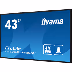 iiyama LH4354UHS-B1AG affichage de messages Panneau plat de signalisation numérique 108 cm (42.5") LCD Wifi 500 cd/m² 4K Ultra HD Noir Intégré dans le processeur Android 11 24/7 - Vue supplémentaire 5