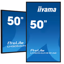 iiyama LH5054UHS-B1AG affichage de messages Panneau plat de signalisation numérique 125,7 cm (49.5") LCD Wifi 500 cd/m² 4K Ultra HD Noir Intégré dans le processeur Android 11 24/7 - Vue supplémentaire 4